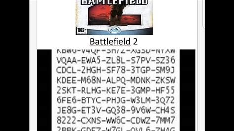 Battlefield 2 license key